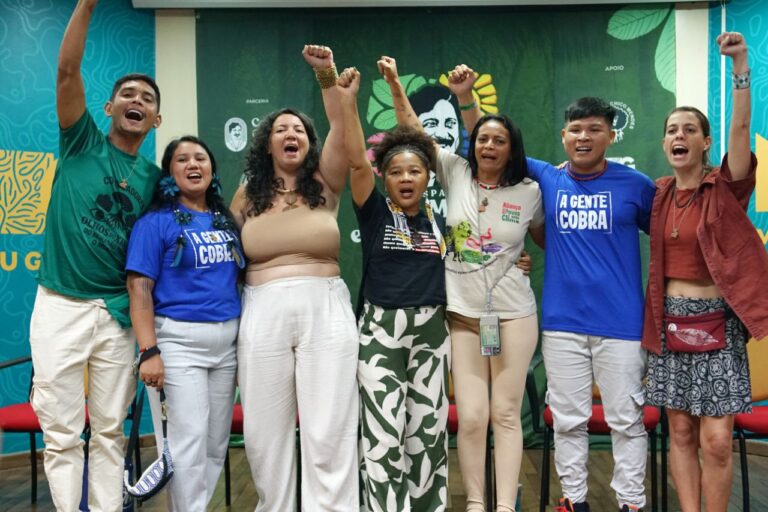 Aliança dos Povos pelo Clima cobra financiamento direto para as populações tradicionais no Espaço Chico Mendes e Fundação BB